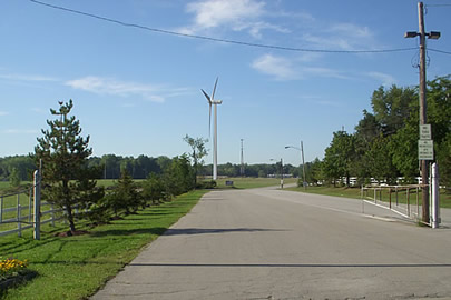 Proposed Turbine as viewed from Bagley Rd Entance to the Fairgrounds